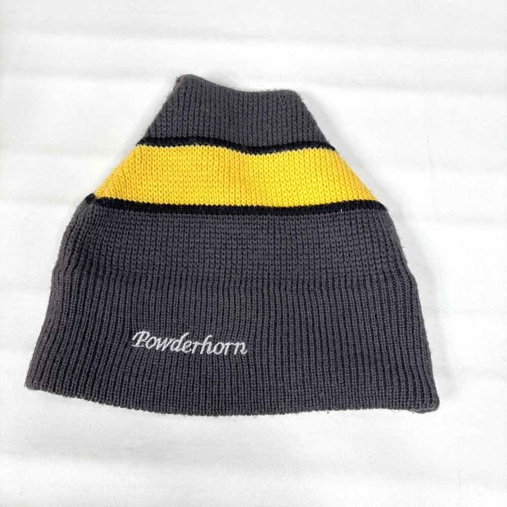 VTG Powderhorn 100% Wool Toque Beanie Cap Hat Outdoor Winter Made in USA